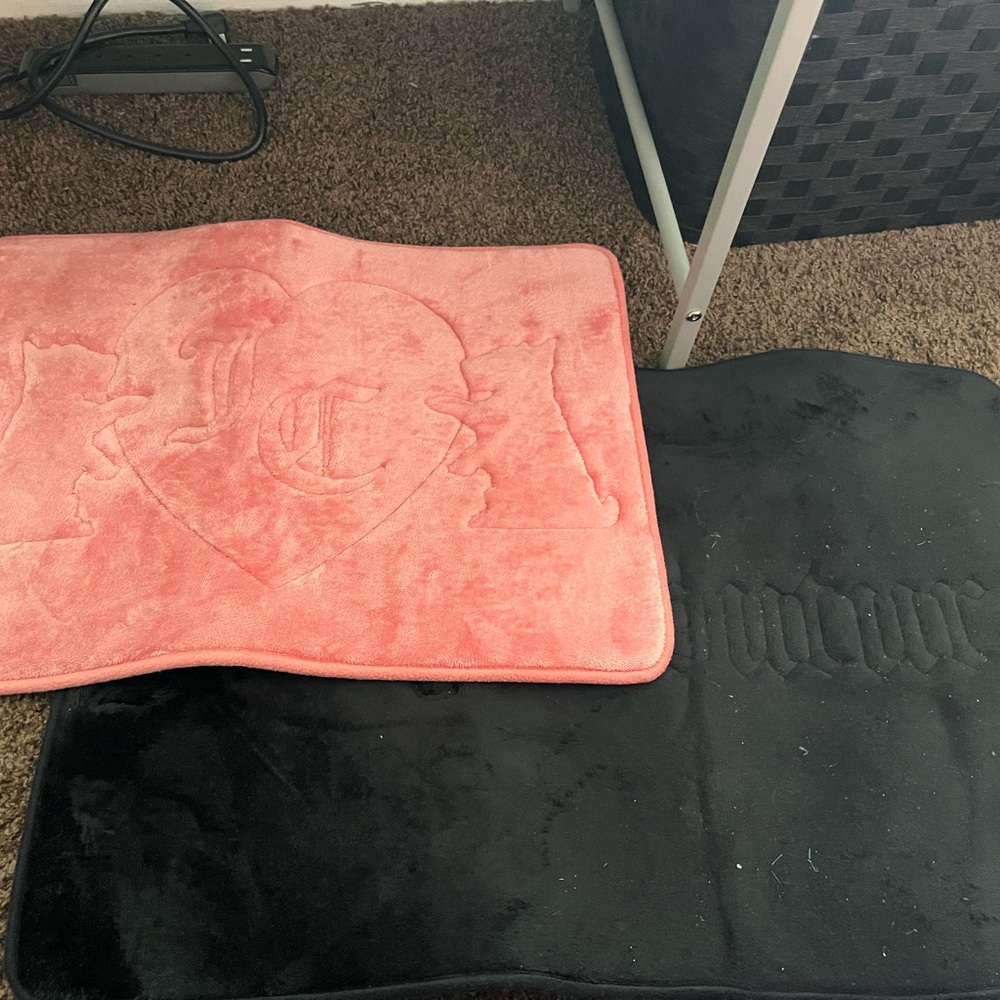 Two Juicy Couture Bath Mats